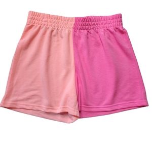 Girls Justice/Sleep Pink and Peach Sweat Shorts NWOT Sz L(12-14)